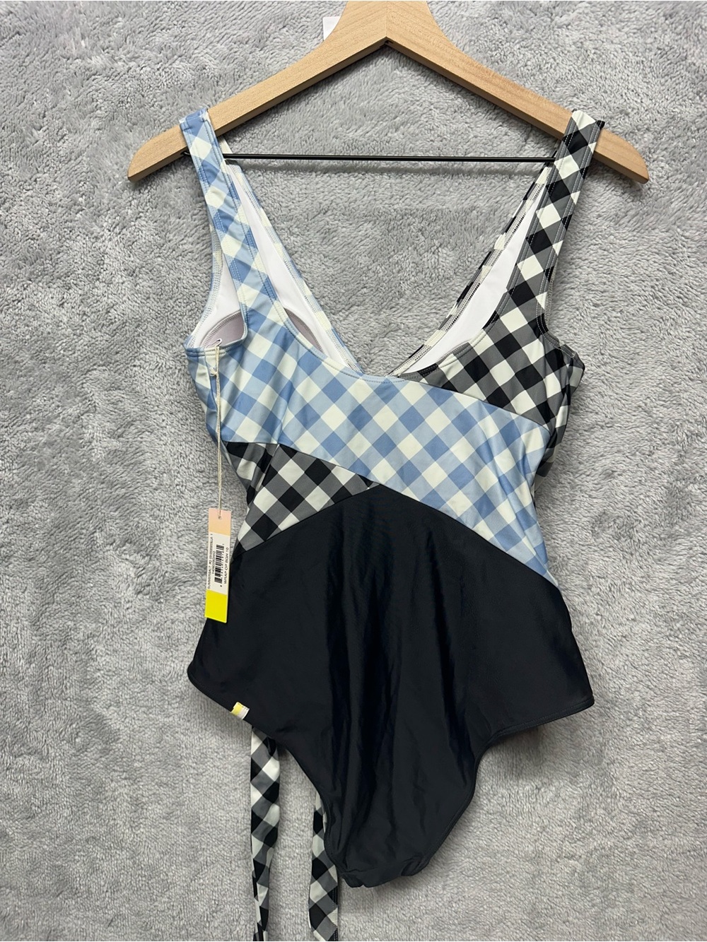 Summersalt Gingham Wrap Tie Swimsuit - Picture 6 of 11
